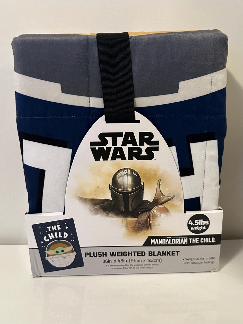 Star Wars The Child Grogu 4.5Lb 36" x 48"Kids Plush Weighted Blanket Mandalorian